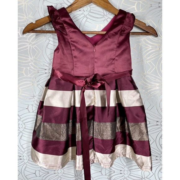 Tong Tong Mi Other - Tong Tong Mi Girl's Princess Stripped V Neck Red Sleeveless Dress Size 3 3T 100